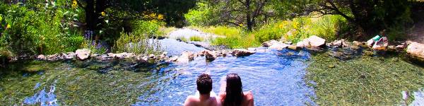 Couple at Top Ponds overlooking Valley 2001